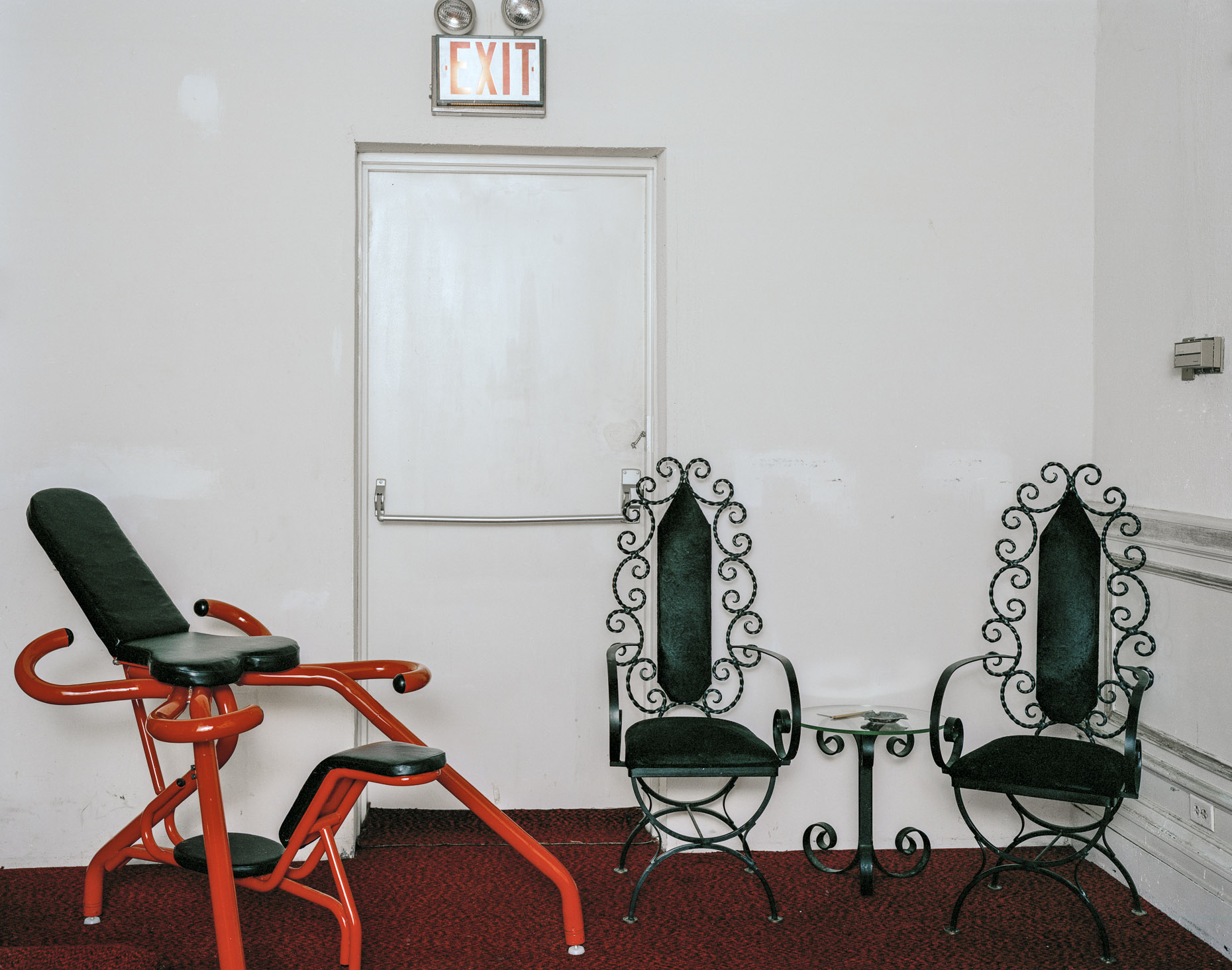 Swing Room with three chairs, Sex club NYC